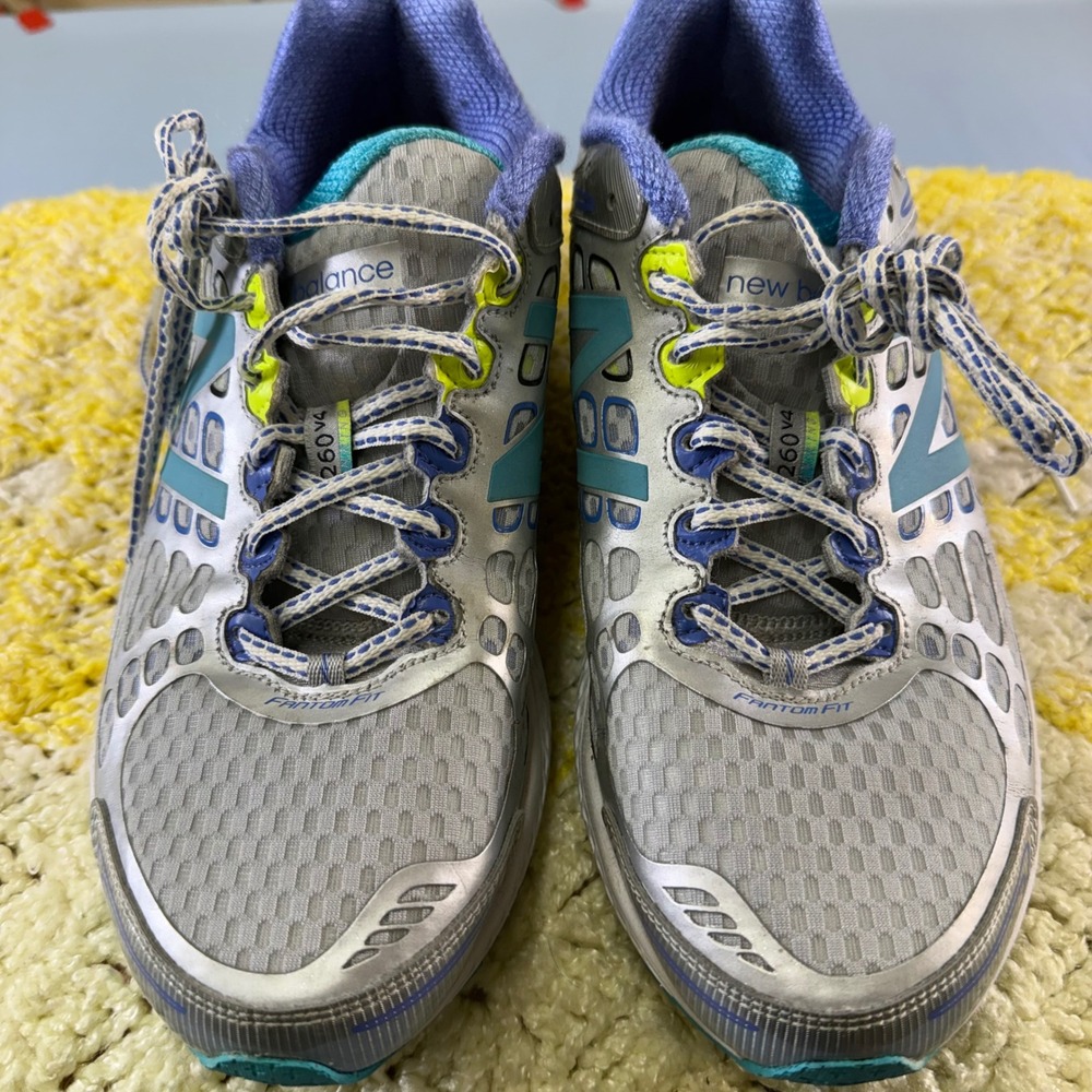 New Balance 1260v4 Silver Teal Purple Running Shoes Womens 10 B W1260GP4 - Picture 3 of 16